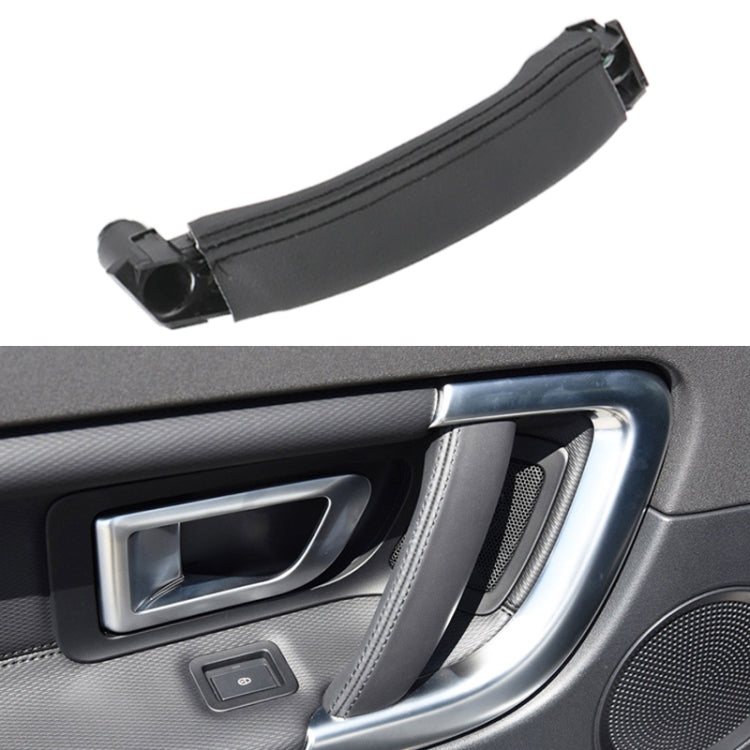 Per Land Rover Discovery 2015-2019 Texture in pelle per auto Maniglia interna della porta sinistra LR076163, Guida a sinistra, Leather Texture Left Handle