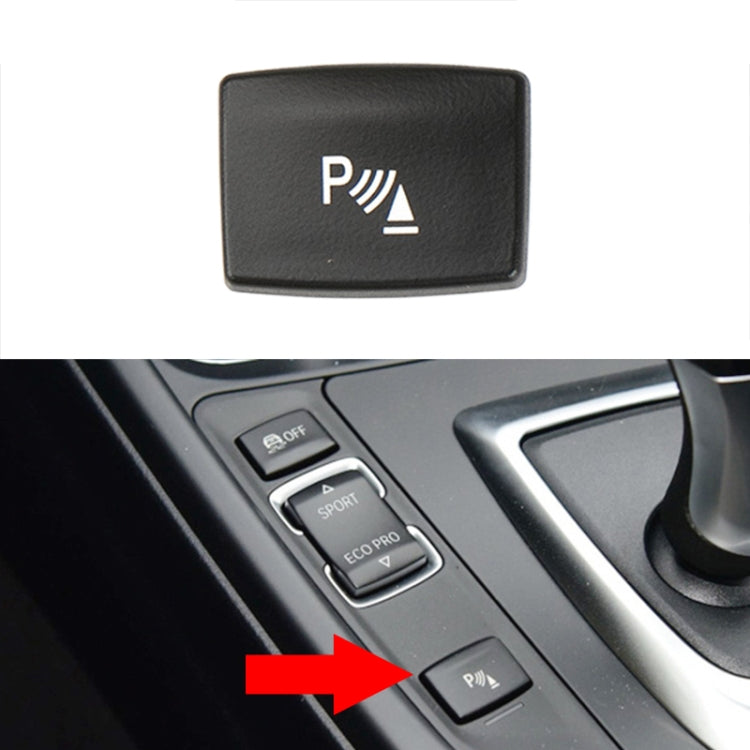 Per BMW Serie 3 Guida a Sinistra Auto Controllo Centrale Pulsante Radar Multifunzione 6131 9252 912, Radar Button (Black), Radar Button (Red)