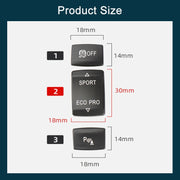 Per BMW Serie 3 Guida a Sinistra Auto Controllo Centrale Pulsante Radar Multifunzione 6131 9252 912, Radar Button (Black), Radar Button (Red)