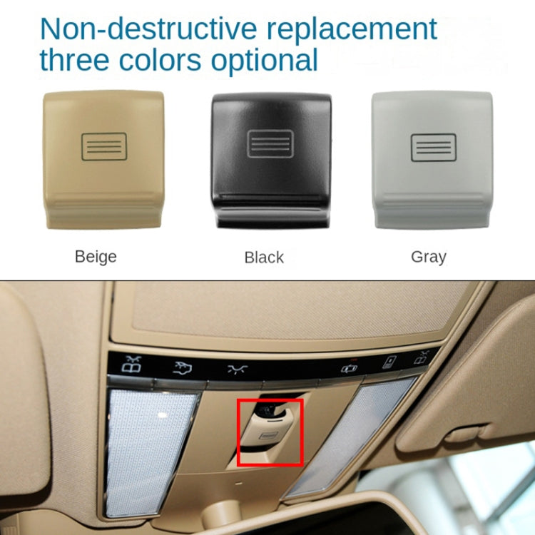 Per Mercedes-Benz W221 2006-2013 Guida a sinistra Auto Tetto apribile Pulsante interruttore Pulsante luce di cortesia, For Mercedes-Benz W221(Black), For Mercedes-Benz W221(Grey), For Mercedes-Benz W221(Beige)