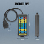 Tester per rilevatore di protocollo diagnostico OBD2 per auto DUOYI DY29, DY29