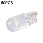50 pezzi T10 DC24V / 0,36 W / 0,03 A Lampada COB per luci di ingombro per auto, DC24V (Ice Blue Light), DC24V (Blue Light), DC24V (Pink Light), DC24V (Green Light), DC24V (Red Light), DC24V (White Light), DC24V (Yellow Light)
