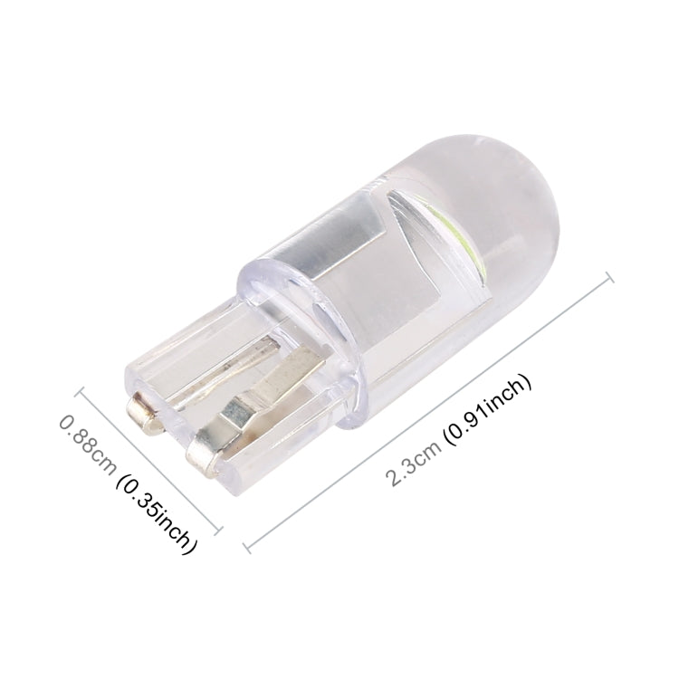 50 pezzi T10 DC24V / 0,36 W / 0,03 A Lampada COB per luci di ingombro per auto, DC24V (Ice Blue Light), DC24V (Blue Light), DC24V (Pink Light), DC24V (Green Light), DC24V (Red Light), DC24V (White Light), DC24V (Yellow Light)