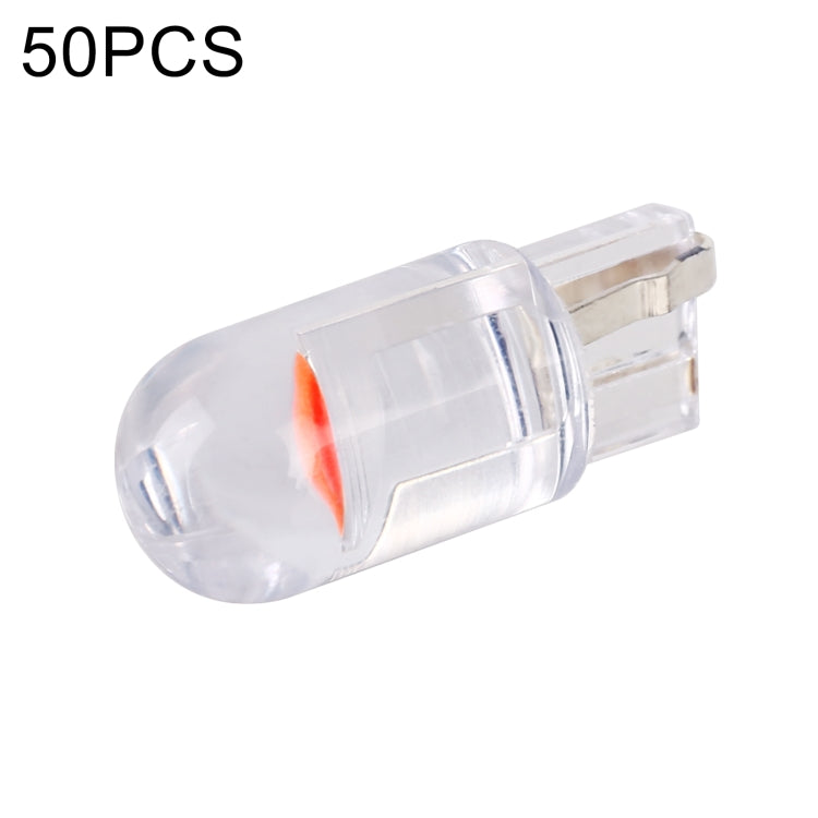 50 pezzi T10 DC24V / 0,36 W / 0,03 A Lampada COB per luci di ingombro per auto, DC24V (Ice Blue Light), DC24V (Blue Light), DC24V (Pink Light), DC24V (Green Light), DC24V (Red Light), DC24V (White Light), DC24V (Yellow Light)