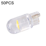 50 pezzi T10 DC24V / 0,36 W / 0,03 A Lampada COB per luci di ingombro per auto, DC24V (Ice Blue Light), DC24V (Blue Light), DC24V (Pink Light), DC24V (Green Light), DC24V (Red Light), DC24V (White Light), DC24V (Yellow Light)