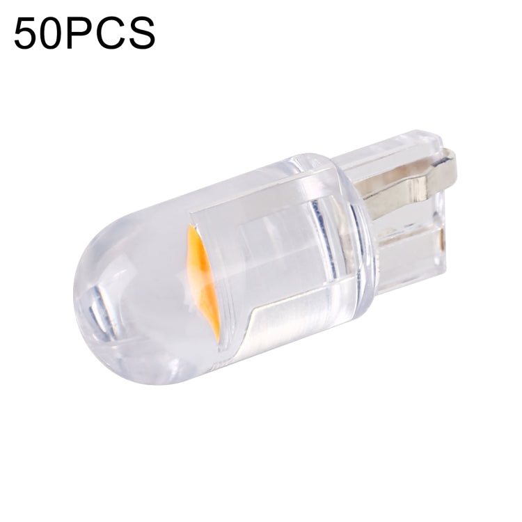 50 pezzi T10 DC24V / 0,36 W / 0,03 A Lampada COB per luci di ingombro per auto, DC24V (Ice Blue Light), DC24V (Blue Light), DC24V (Pink Light), DC24V (Green Light), DC24V (Red Light), DC24V (White Light), DC24V (Yellow Light)