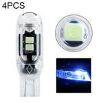 4 pezzi T10 DC12V / 0,84 W / 0,07 A / 150LM Luce di ingombro per auto 5 LED SMD-3030 Perline lampada con lente