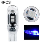 4 pezzi T10 DC12V / 0,84 W / 0,07 A / 150LM Luce di ingombro per auto 5 LED SMD-3030 Perline lampada con lente
