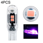 4 pezzi T10 DC12V / 0,84 W / 0,07 A / 150LM Luce di ingombro per auto 5 LED SMD-3030 Perline lampada con lente
