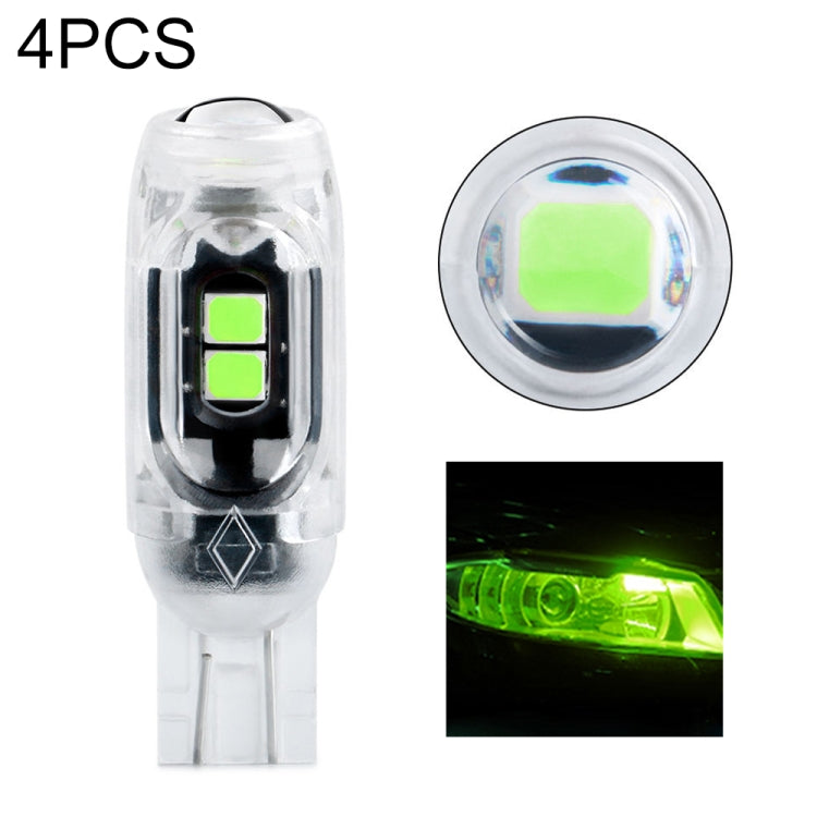 4 pezzi T10 DC12V / 0,84 W / 0,07 A / 150LM Luce di ingombro per auto 5 LED SMD-3030 Perline lampada con lente