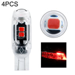 4 pezzi T10 DC12V / 0,84 W / 0,07 A / 150LM Luce di ingombro per auto 5 LED SMD-3030 Perline lampada con lente