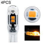 4 pezzi T10 DC12V / 0,84 W / 0,07 A / 150LM Luce di ingombro per auto 5 LED SMD-3030 Perline lampada con lente