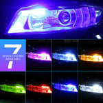 4 pezzi T10 DC12V / 0,84 W / 0,07 A / 150LM Luce di ingombro per auto 5 LED SMD-3030 Perline lampada con lente