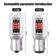 2 luci di stop LED per auto 1157 DC12V / 2,16 W / 0,18 A / 480LM, 1157 (Red Light), 1157 (White Light), 1157 (Yellow Light)