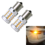 2 pezzi 1156 IC12-28V / 16,68 W / 1,39 A Auto 3020EMC-26 Indicatore di direzione a corrente costante e tensione ampia, 1156 (White Light), 1156 (Yellow Light)