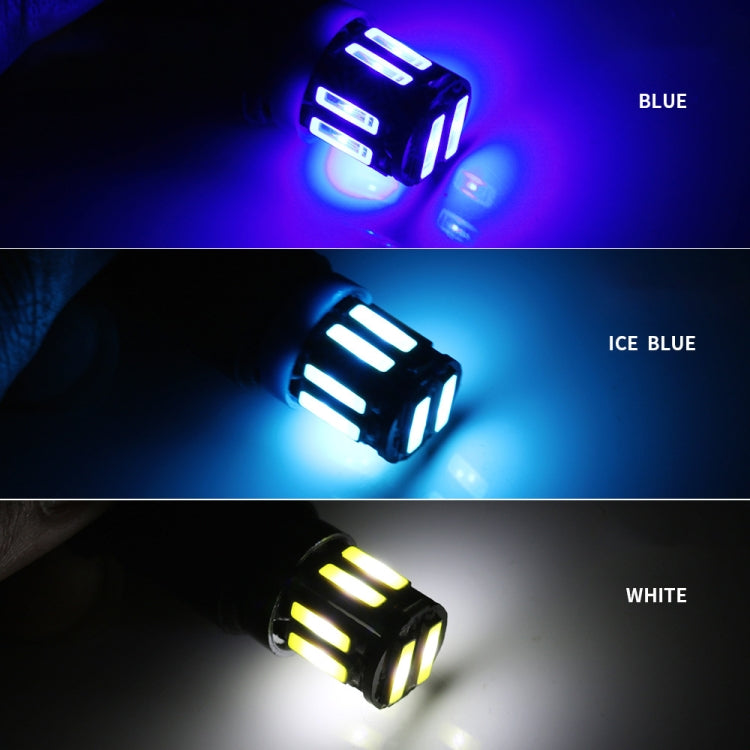 10 pezzi T10 DC12V / 0,96 W / 0,08 A Luce di ingombro per auto 10 LED SMD-7020 Perline lampada