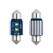 2 pezzi 31mm IC12V / 2,76 W / 0,23 A / 300LM 3 LED SMD Lampada da lettura per auto Dome Light, 31mm