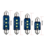 2 pezzi 36mm IC12V / 2,76 W / 0,23 A / 300LM 3 LED SMD Lampada da lettura per auto Dome Light, 36mm