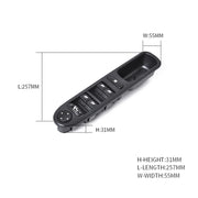 Pulsante interruttore di controllo principale finestrino elettronico anteriore sinistro per auto 6554.KT per Peugeot 307, For Peugeot 307