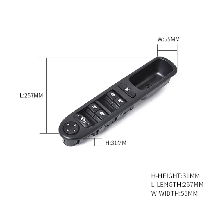 Pulsante interruttore di controllo principale finestrino elettronico anteriore sinistro per auto 6554.KT per Peugeot 307, For Peugeot 307