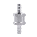 Valvola di non ritorno unidirezionale per benzina in lega di alluminio per auto da 8 mm, 8mm Silver