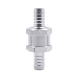 Valvola di non ritorno unidirezionale per benzina in lega di alluminio per auto da 10 mm, 10mm Silver
