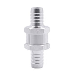 Valvola di non ritorno unidirezionale per benzina in lega di alluminio per auto da 12 mm, 12mm Silver