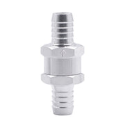 Valvola di non ritorno unidirezionale per benzina in lega di alluminio per auto da 12 mm, 12mm Silver