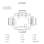 F9 Registratore di guida per auto con visione notturna a infrarossi HD con doppia fotocamera anteriore e posteriore per auto, Car Front and Rear