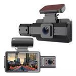 Registratore di guida per auto con visione notturna a infrarossi HD con doppia fotocamera anteriore e interna F9 per auto, Car Front and Inner