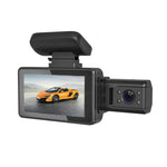 Registratore di guida per auto con visione notturna a infrarossi HD con doppia fotocamera anteriore e interna F9 per auto, Car Front and Inner