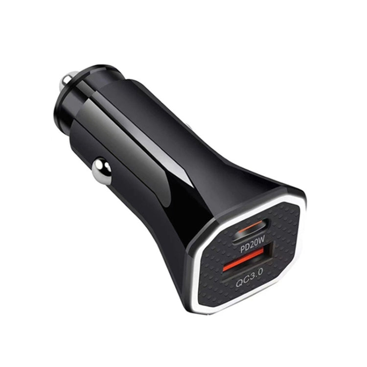 PD + QC3.0 Accendisigari per auto con caricatore rapido quadrato 2 in 1, Car Square Charger
