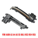 1 paio per Audi A4 B8.5 Car Dynamic LED Indicatori di direzione Specchietto retrovisore Lampeggiatore Acqua Lampeggiante, For Audi A4 B8.5