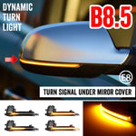 1 paio per Audi A4 B8.5 Car Dynamic LED Indicatori di direzione Specchietto retrovisore Lampeggiatore Acqua Lampeggiante, For Audi A4 B8.5