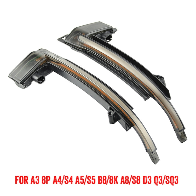 1 paio per Audi A4 B8 Car Dynamic LED Indicatori di direzione Luce specchietto retrovisore Lampeggiatore Acqua Lampeggiatore, For Audi A4 B8