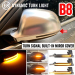 1 paio per Audi A4 B8 Car Dynamic LED Indicatori di direzione Luce specchietto retrovisore Lampeggiatore Acqua Lampeggiatore, For Audi A4 B8