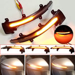 1 Coppia Per Audi TT MK2 2007-2014 Auto Dinamica LED Indicatori di direzione Luce Specchietto retrovisore Lampeggiatore Acqua Lampeggiante, For Audi TT MK2 2007-2014