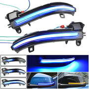 1 paio per BMW Serie 3 F20 Car Dynamic LED Indicatori di direzione Specchietto retrovisore Lampeggiatore Acqua Lampeggiatore, For BMW 3 Series F20 (Blue)