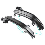 1 paio per BMW Serie 3 F20 Car Dynamic LED Indicatori di direzione Specchietto retrovisore Lampeggiatore Acqua Lampeggiatore, For BMW 3 Series F20 (Blue)