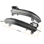 1 paio per BMW Serie 3 F20 Car Dynamic LED Indicatori di direzione Specchietto retrovisore Lampeggiatore Acqua Lampeggiatore, For BMW 3 Series F20 (Blue)