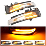 1 coppia Per Mercedes-Benz Classe A W176 2013-2017 Auto Dinamica LED Indicatori di direzione Luce Specchietto retrovisore Lampeggiatore Acqua Lampeggiante, For Mercedes-Benz A Class W176 2013-2017 (Transparent)                                          ...