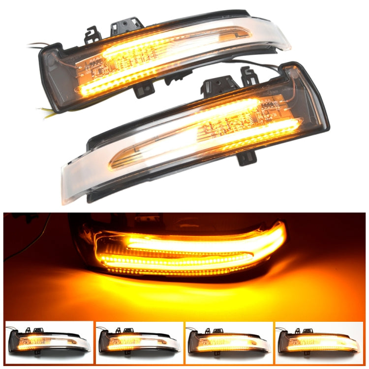 1 coppia Per Mercedes-Benz Classe A W176 2013-2017 Auto Dinamica LED Indicatori di direzione Luce Specchietto retrovisore Lampeggiatore Acqua Lampeggiante, For Mercedes-Benz A Class W176 2013-2017 (Transparent)                                          ...