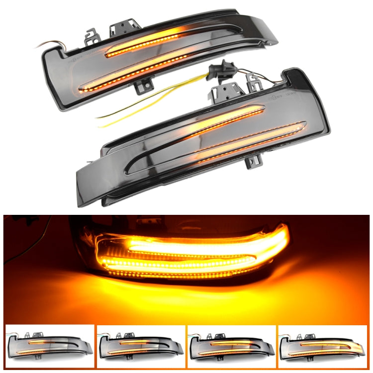 1 coppia Per Mercedes-Benz Classe A W176 2013-2017 Auto Dinamica LED Indicatori di direzione Luce Specchietto retrovisore Lampeggiatore Acqua Lampeggiante, For Mercedes-Benz A Class W176 2013-2017 (Transparent)                                          ...