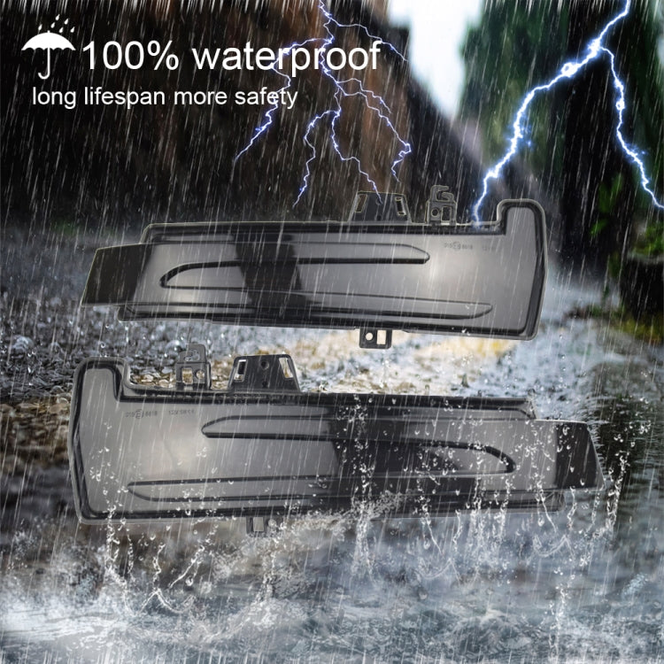 1 coppia Per Mercedes-Benz Classe A W176 2013-2017 Auto Dinamica LED Indicatori di direzione Luce Specchietto retrovisore Lampeggiatore Acqua Lampeggiante, For Mercedes-Benz A Class W176 2013-2017 (Transparent)                                          ...