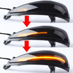 1 coppia Per Honda Civic 2006-2011 Auto Dinamica LED Indicatori di direzione Luce Specchietto retrovisore Lampeggiatore Acqua Lampeggiante, For Honda Civic 2006-2011