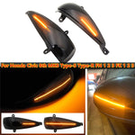 1 coppia Per Honda Civic 2006-2011 Auto Dinamica LED Indicatori di direzione Luce Specchietto retrovisore Lampeggiatore Acqua Lampeggiante, For Honda Civic 2006-2011