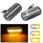 2 pz Per Honda Civic 2001-2015 Auto Dinamica LED Parafango Luce Laterale 34301-S5H-T02, For Honda Civic 2001-2015 (Transparent), For Honda Civic 2001-2015 (Transparent Black)