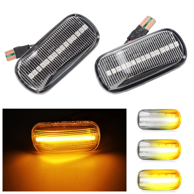 2 pz Per Honda Civic 2001-2015 Auto Dinamica LED Parafango Luce Laterale 34301-S5H-T02, For Honda Civic 2001-2015 (Transparent), For Honda Civic 2001-2015 (Transparent Black)
