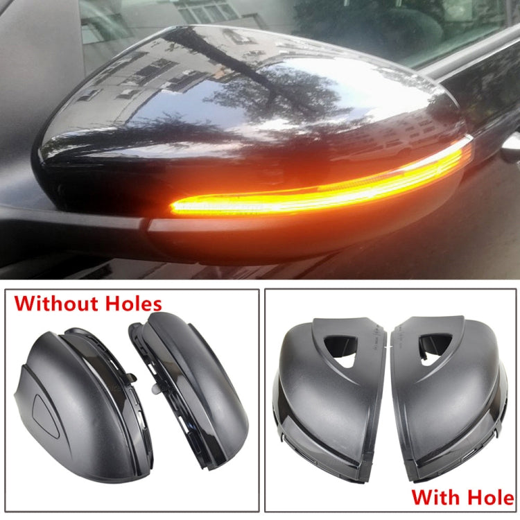 1 paio per Volkswagen Golf 6 MK6 Car Dynamic LED Indicatori di direzione Specchietto retrovisore Lampeggiatore Lampeggiatore d'acqua, senza foro, For Volkswagen Golf 6 MK6, without Hole