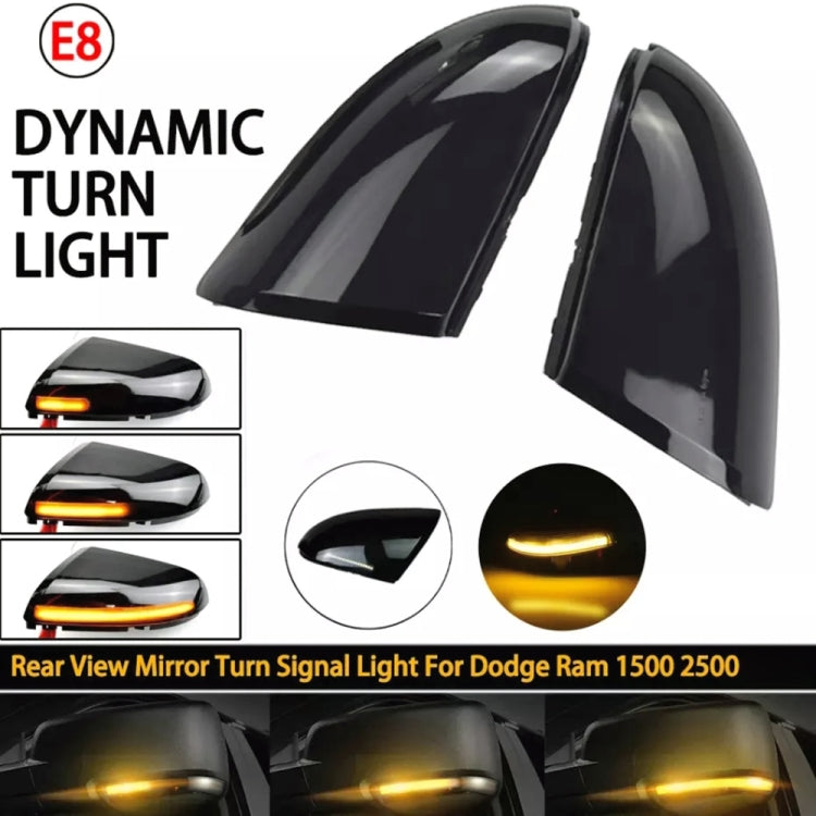 1 coppia Per Dodge Ram 1500 2009-2018 Auto Dinamica LED Indicatori di direzione Luce Specchietto retrovisore Lampeggiatore Acqua Lampeggiante, For Dodge Ram 1500 2009-2018